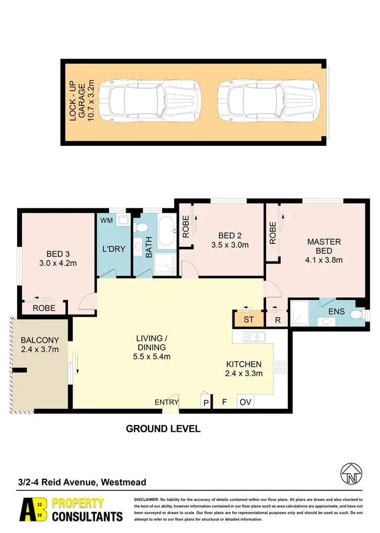 Floorplan of Homely unit listing, 3/2-4 Reid Avenue, Westmead NSW 2145