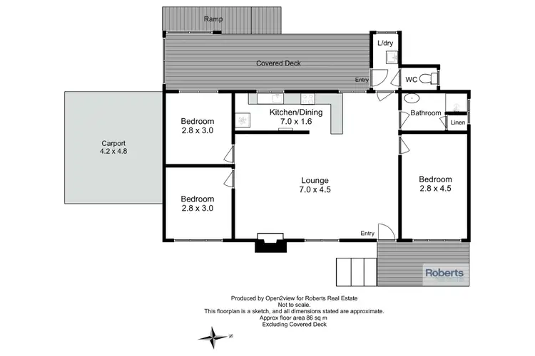 Floorplan of Homely house listing, 40 Lettes Bay Road, Strahan TAS 7468