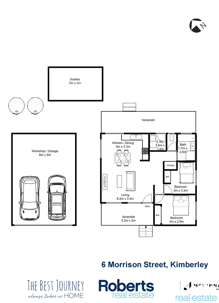 Floorplan of Homely house listing, 6 Morrison Street, Kimberley TAS 7304