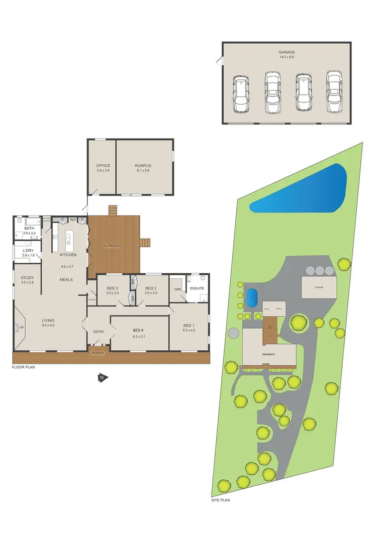 Floorplan of Homely house listing, 505 Wallan Road, Whittlesea VIC 3757