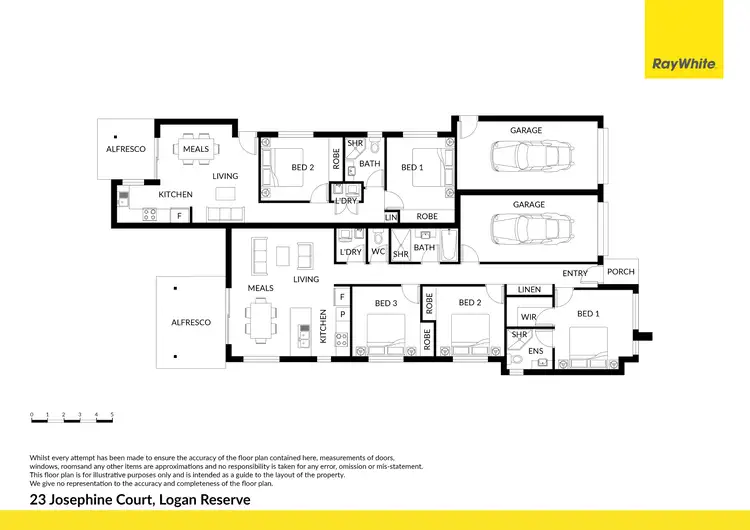 Floorplan of Homely house listing, 23 Josephine Court, Logan Reserve QLD 4133