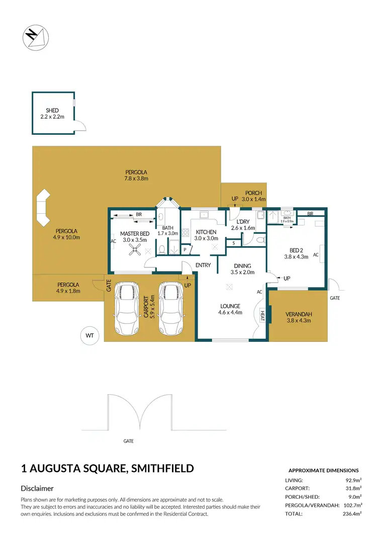 Floorplan of Homely house listing, 1 Augusta Square, Smithfield SA 5114