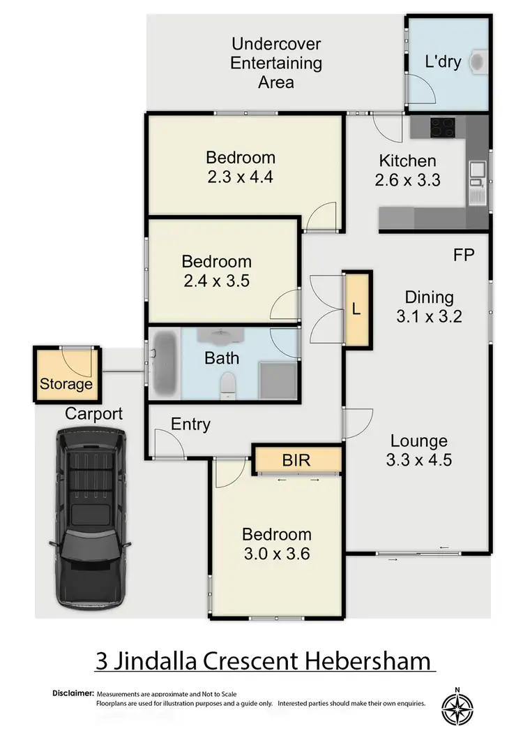 Floorplan of Homely house listing, 3 Jindalla Crescent, Hebersham NSW 2770