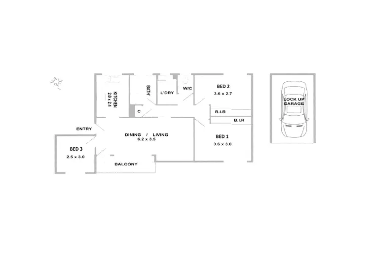 Floorplan of Homely apartment listing, 12/15 Sherbrook Road, Hornsby NSW 2077