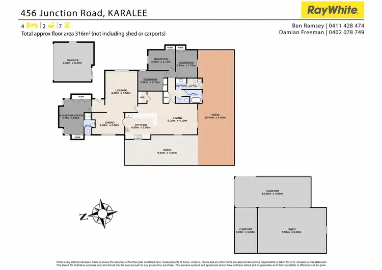 Floorplan of Homely house listing, 456 Junction Road, Karalee QLD 4306