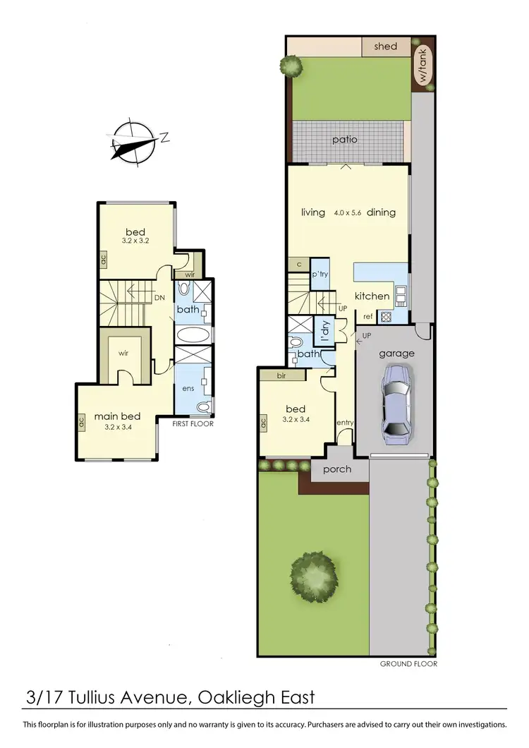 Floorplan of Homely townhouse listing, 3/17 Tullius Avenue, Oakleigh East VIC 3166