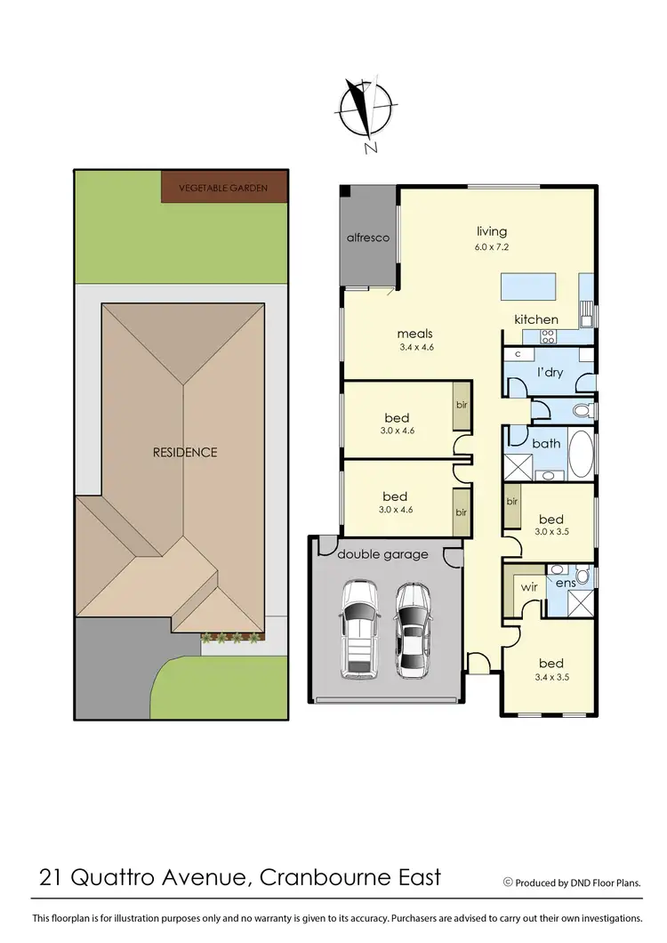 Floorplan of Homely house listing, 21 Quattro Avenue, Cranbourne East VIC 3977