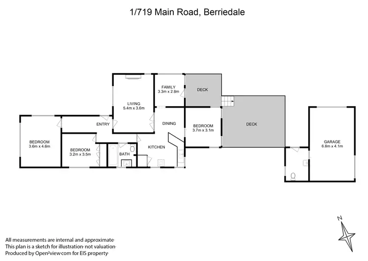 Floorplan of Homely house listing, 1/719 Main Road, Berriedale TAS 7011