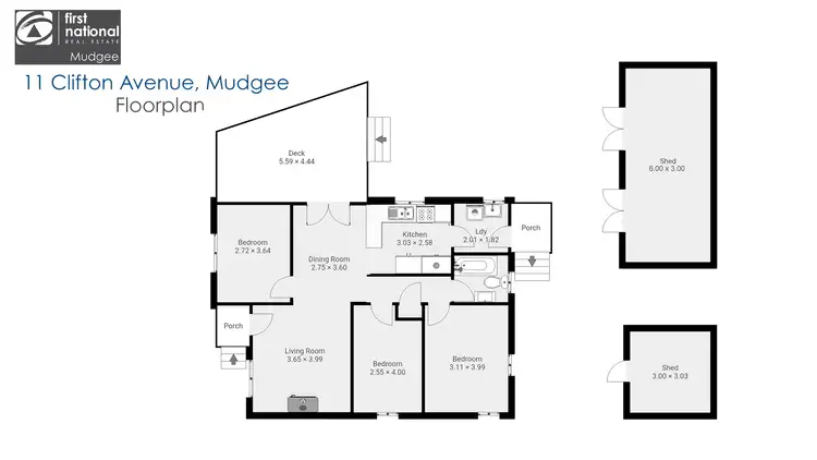 Floorplan of Homely house listing, 11 Clifton Avenue, Mudgee NSW 2850