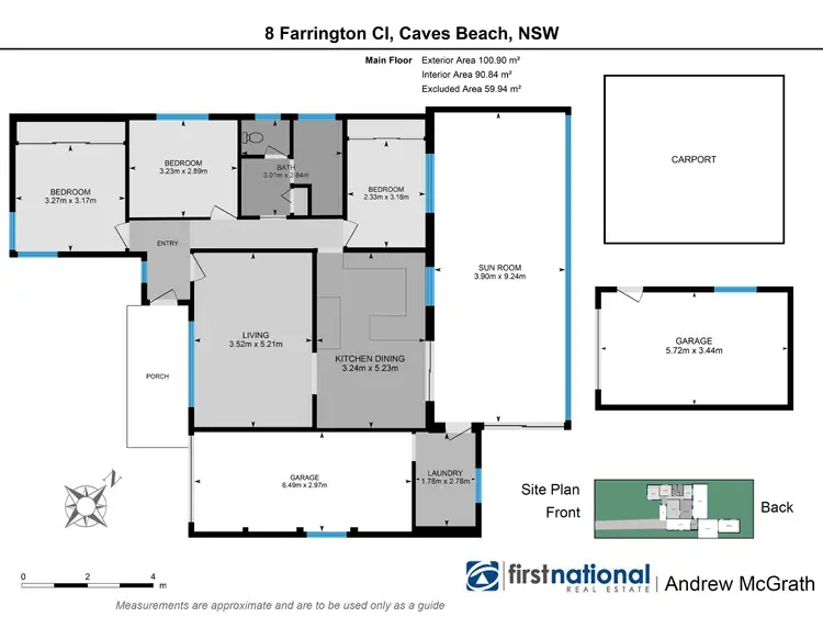 Floorplan of Homely house listing, 8 Farrington Close, Caves Beach NSW 2281