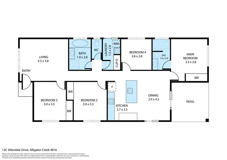 Floorplan of Homely house listing, 13C Allendale Drive, Alligator Creek QLD 4816