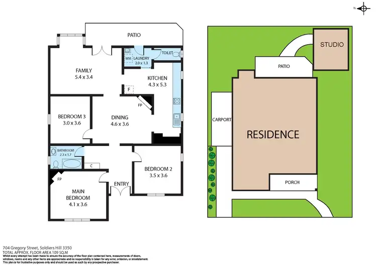 Floorplan of Homely house listing, 704 Gregory Street, Soldiers Hill VIC 3350
