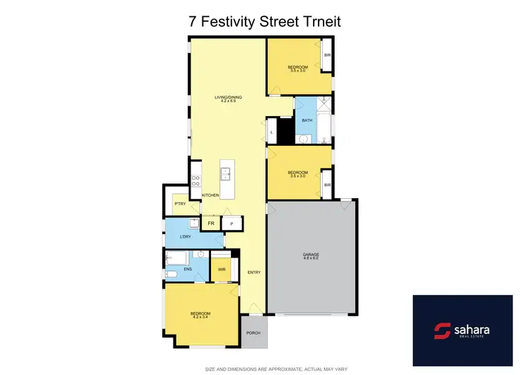 Floorplan of Homely house listing, 7 Festivity Drive, Tarneit VIC 3029