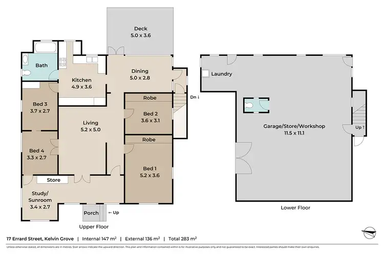 Floorplan of Homely house listing, 17 Errard Street, Kelvin Grove QLD 4059