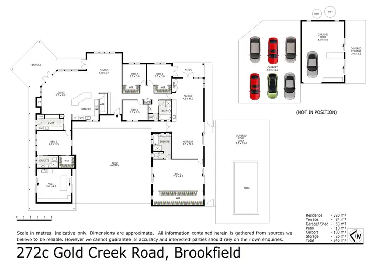 Floorplan of Homely rural property listing, 272C Gold Creek Road, Brookfield QLD 4069