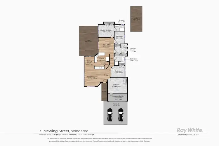 Floorplan of Homely house listing, 31 Mewing Court, Windaroo QLD 4207
