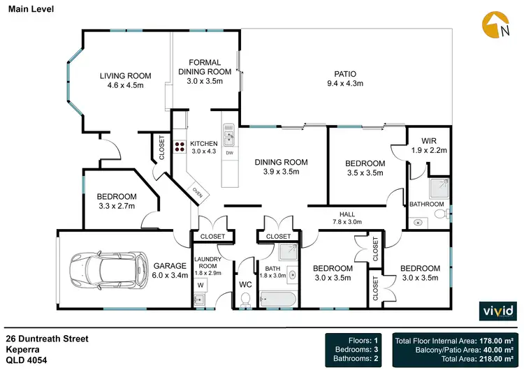 Floorplan of Homely house listing, 26 Duntreath Street, Keperra QLD 4054
