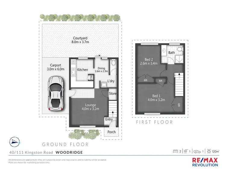 Floorplan of Homely townhouse listing, 40/111 Kingston Road, Woodridge QLD 4114