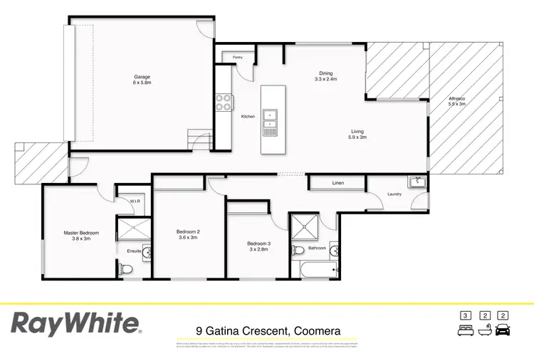 Floorplan of Homely house listing, 9 Gatina Crescent, Coomera QLD 4209