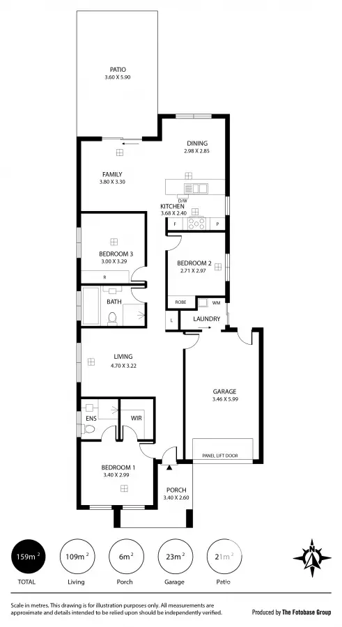 Floorplan of Homely house listing, 23 Wesley Road, Evanston Gardens SA 5116