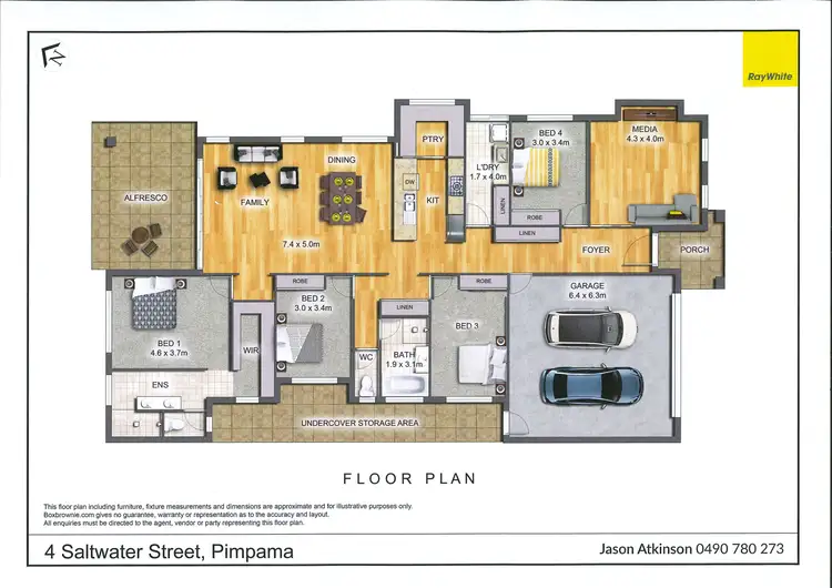 Floorplan of Homely house listing, 4 Saltwater Street, Pimpama QLD 4209