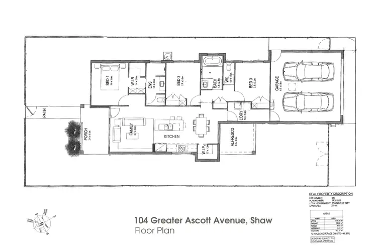 Floorplan of Homely house listing, 104 Greater Ascot Avenue, Shaw QLD 4818