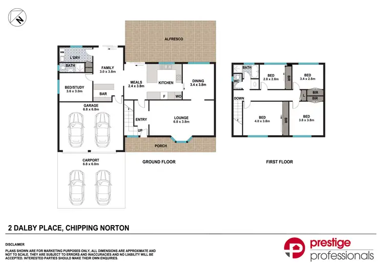 Floorplan of Homely house listing, 2 Dalby Place, Chipping Norton NSW 2170