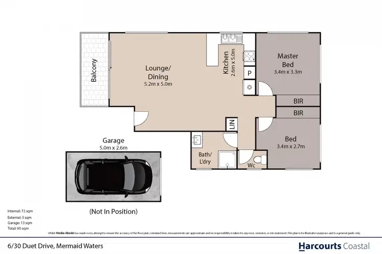 Floorplan of Homely unit listing, 6/30 Duet Drive, Mermaid Waters QLD 4218