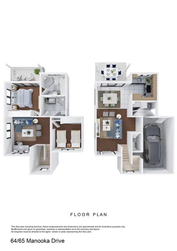 Floorplan of Homely unit listing, 64/65 Manooka Drive, Cannonvale QLD 4802