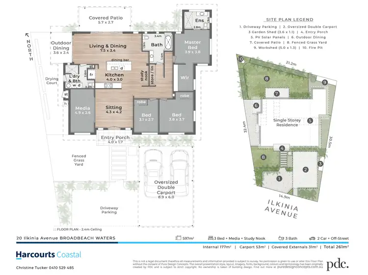 Floorplan of Homely house listing, 20 Ilkinia Avenue, Broadbeach Waters QLD 4218