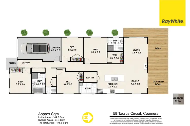 Floorplan of Homely house listing, 58 Taurus Circuit, Coomera QLD 4209