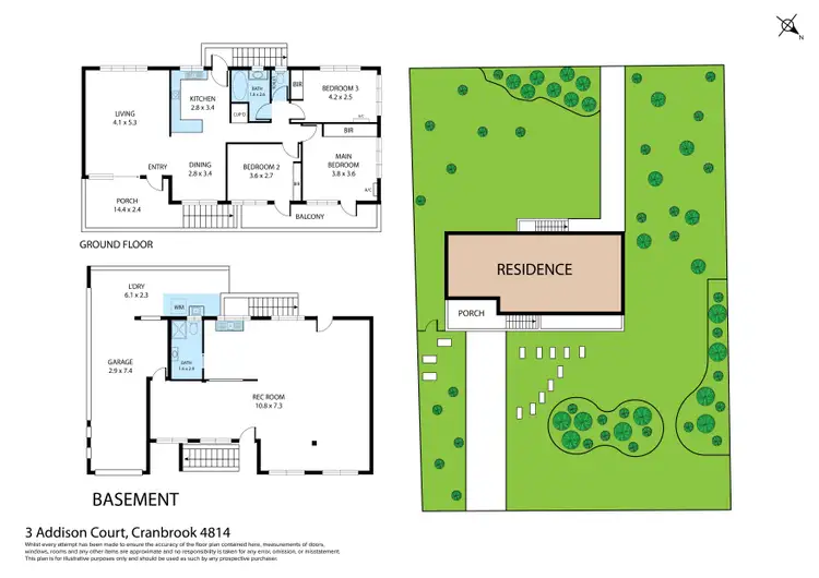 Floorplan of Homely house listing, 3 Addison Court, Cranbrook QLD 4814