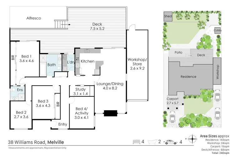 Floorplan of Homely house listing, 38 Williams Road, Melville WA 6156
