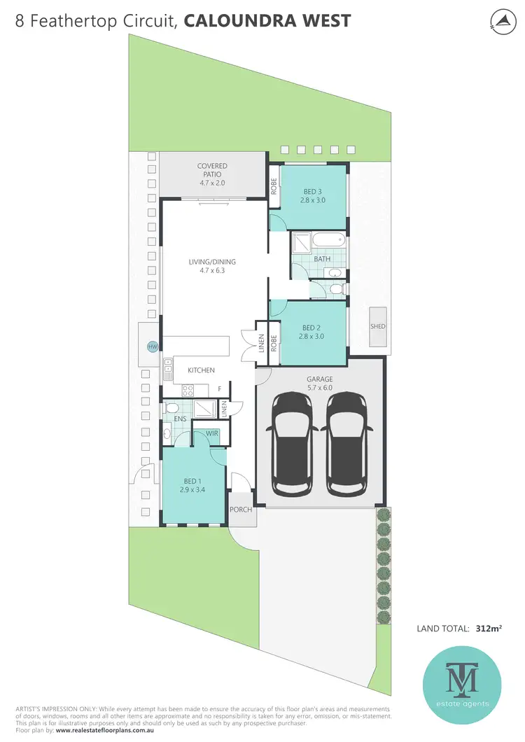 Floorplan of Homely house listing, 8 Feathertop Circuit, Caloundra West QLD 4551