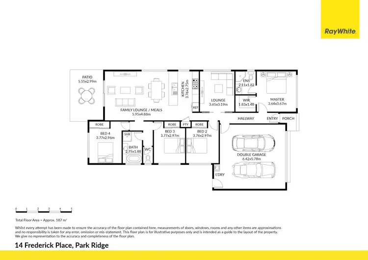 Floorplan of Homely house listing, 14 Frederick Place, Park Ridge QLD 4125