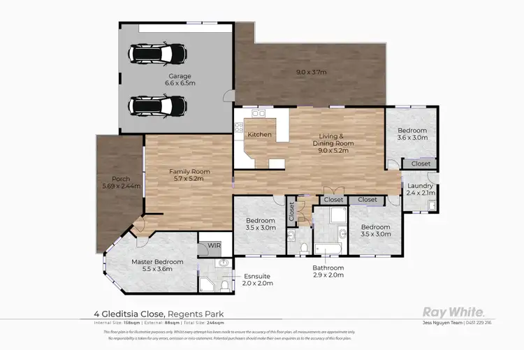 Floorplan of Homely house listing, 4 Gleditsia Close, Regents Park QLD 4118