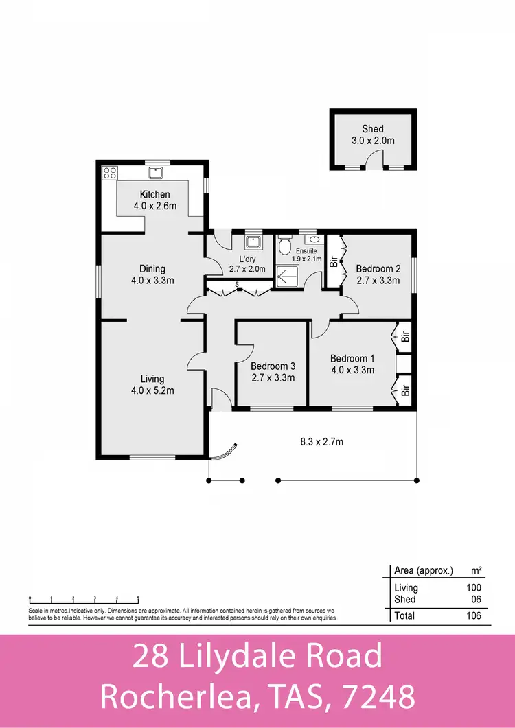 Floorplan of Homely house listing, 28 Lilydale Road, Rocherlea TAS 7248