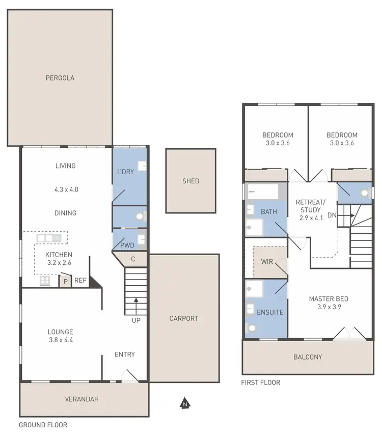 Floorplan of Homely house listing, 16 Spring Circuit, Caroline Springs VIC 3023