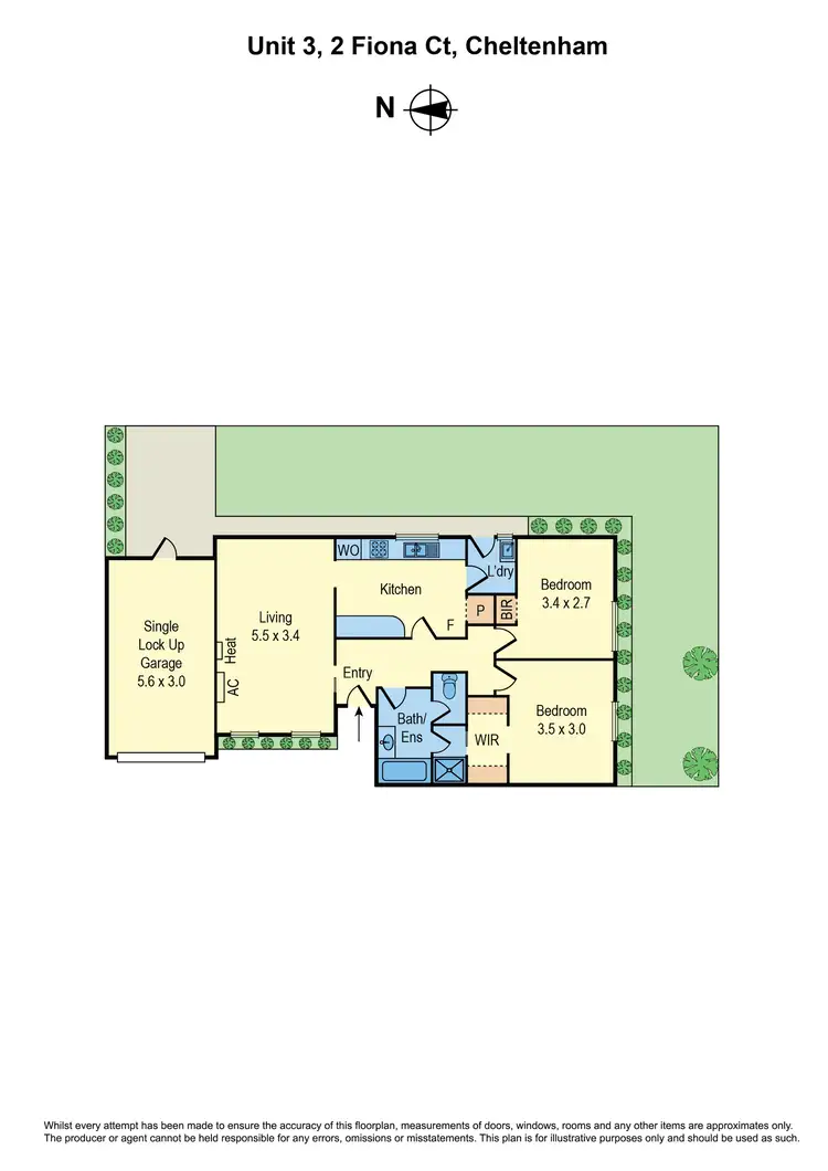 Floorplan of Homely unit listing, 3/2 Fiona Court, Cheltenham VIC 3192