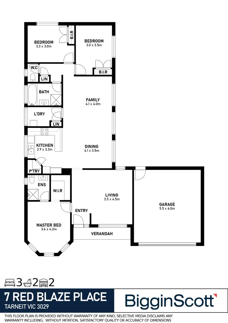 Floorplan of Homely house listing, 7 Red Blaze Place, Tarneit VIC 3029