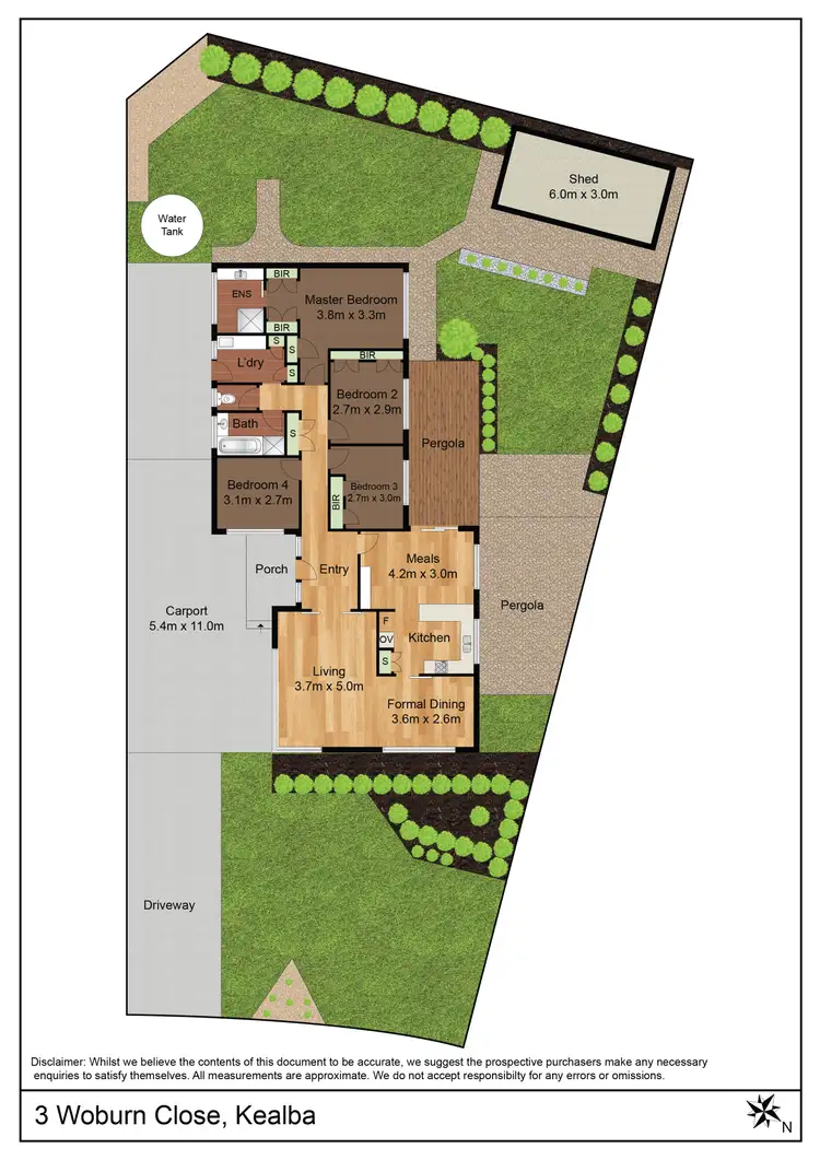 Floorplan of Homely house listing, 3 Woburn Close, Kealba VIC 3021