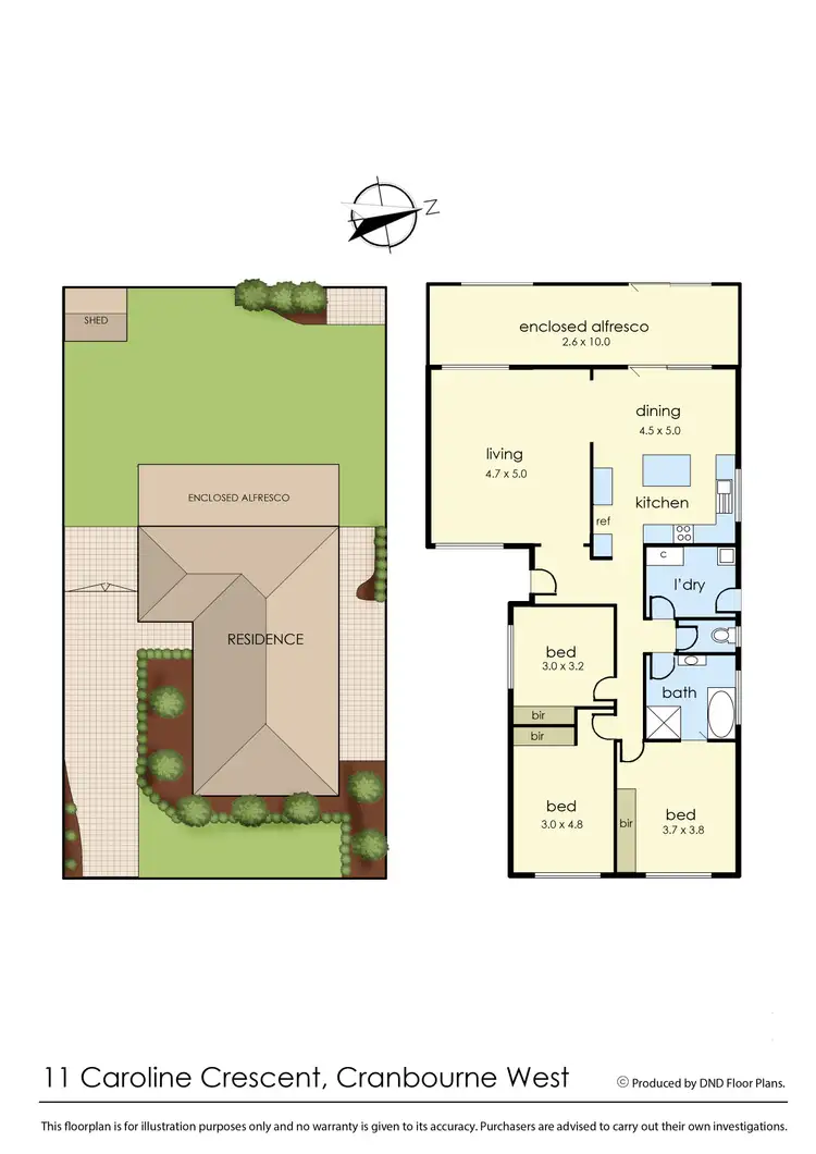 Floorplan of Homely house listing, 11 Caroline Crescent, Cranbourne West VIC 3977
