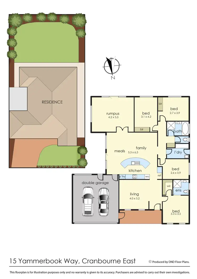 Floorplan of Homely house listing, 15 Yammerbook Way, Cranbourne East VIC 3977