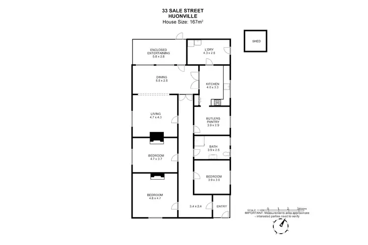 Floorplan of Homely house listing, 33 Sale Street, Huonville TAS 7109