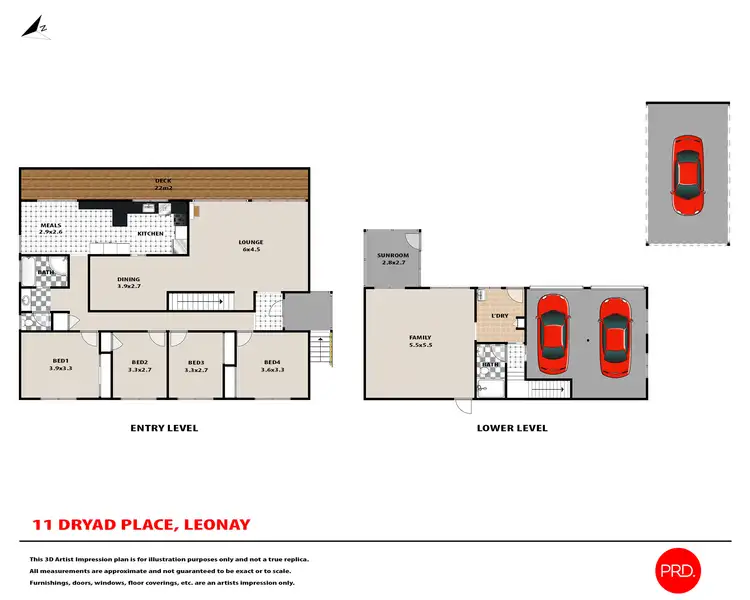 Floorplan of Homely house listing, 11 Dryad Place, Leonay NSW 2750