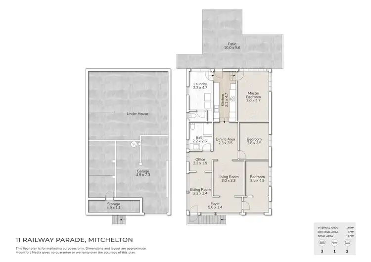 Floorplan of Homely house listing, 11 Railway Parade, Mitchelton QLD 4053