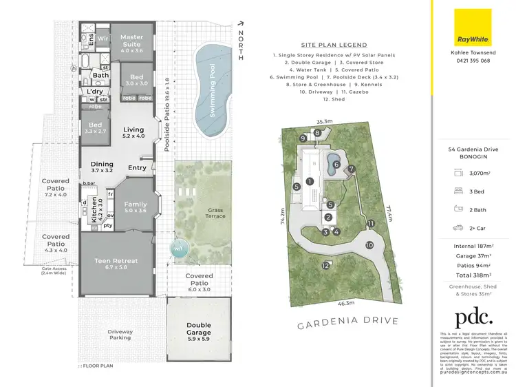 Floorplan of Homely house listing, 54 Gardenia Drive, Bonogin QLD 4213