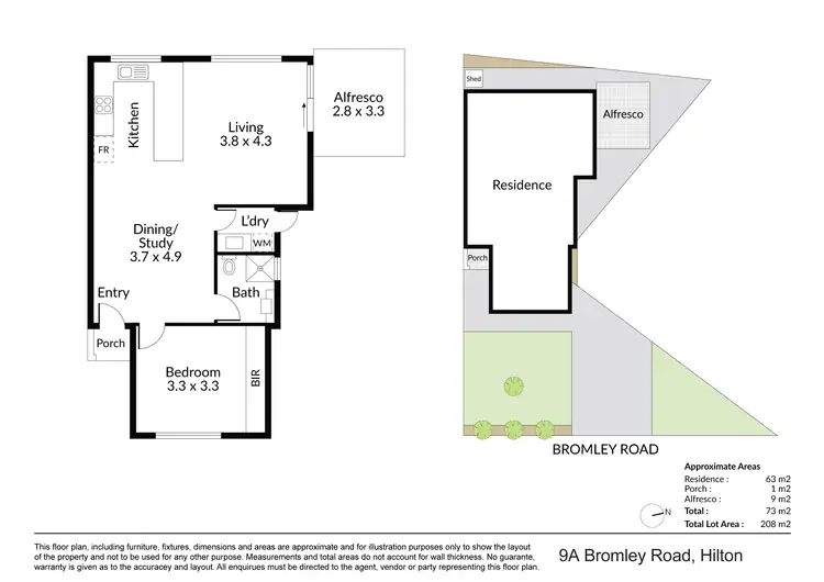 Floorplan of Homely house listing, 9A Bromley Road, Hilton WA 6163