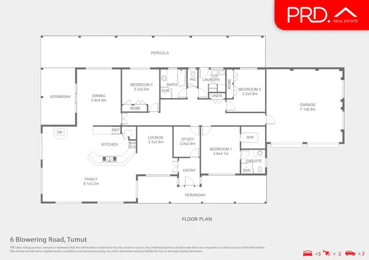 Floorplan of Homely house listing, 6 Blowering Road, Tumut NSW 2720