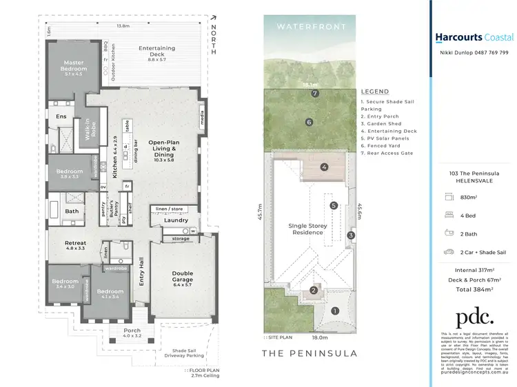 Floorplan of Homely house listing, 103 The Peninsula, Helensvale QLD 4212